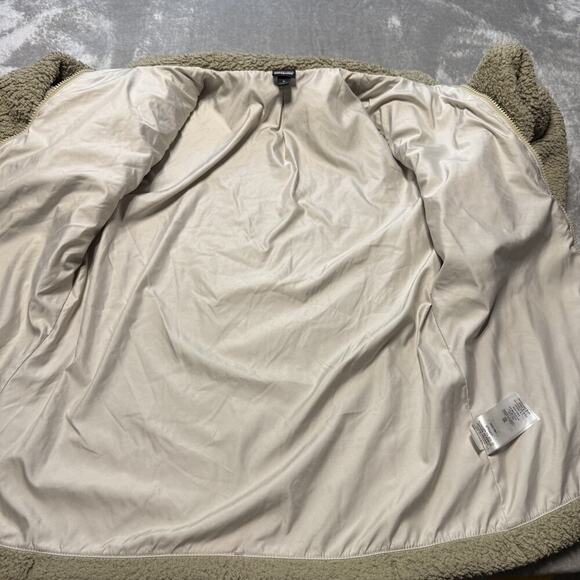 Patagonia Womens Los Gatos Fleece Jacket Sherpa Full Zip Tan Cozy Soft Warm M - Picture 9 of 12